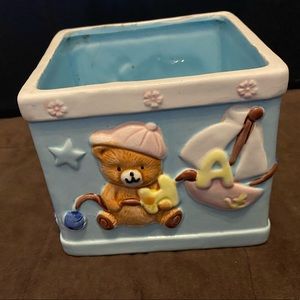Vintage Nancy Pew Ceramic Baby Nursery Planter